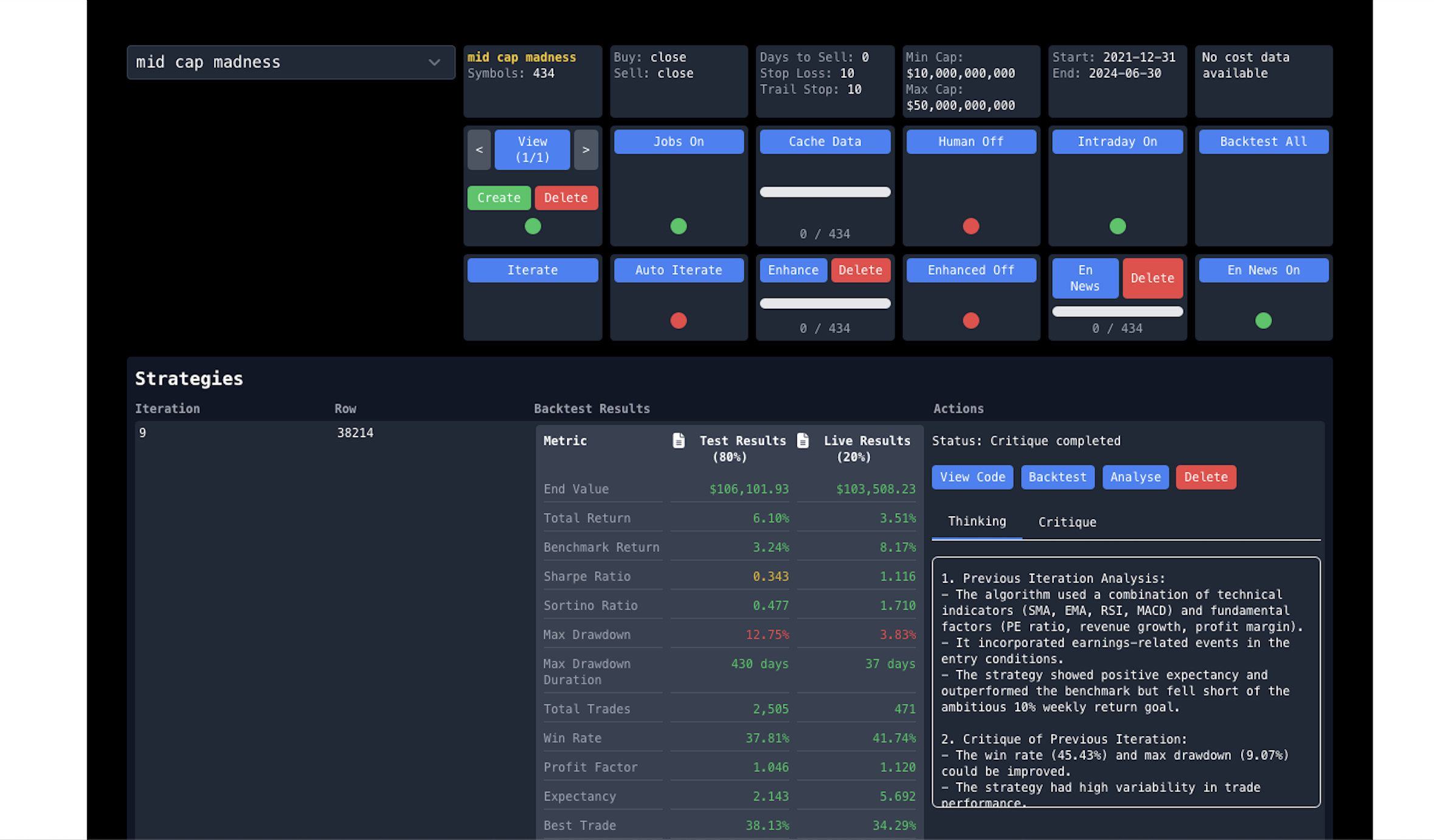 A lot going on here, and i'll try to explain! In my boredom I asked it to style the frontend to look like Bloomberg and it obliged!